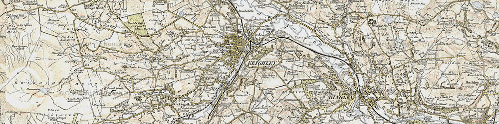 Old map of Woodhouse in 1903-1904