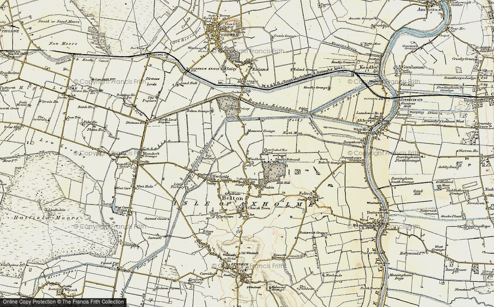 Old Map of Woodhouse, 1903 in 1903