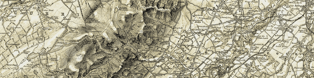 Old map of Bell's Hill in 1903-1904
