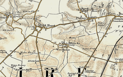 Old map of Bathe Hill in 1901