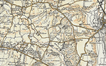 Old map of Woodington in 1897-1909
