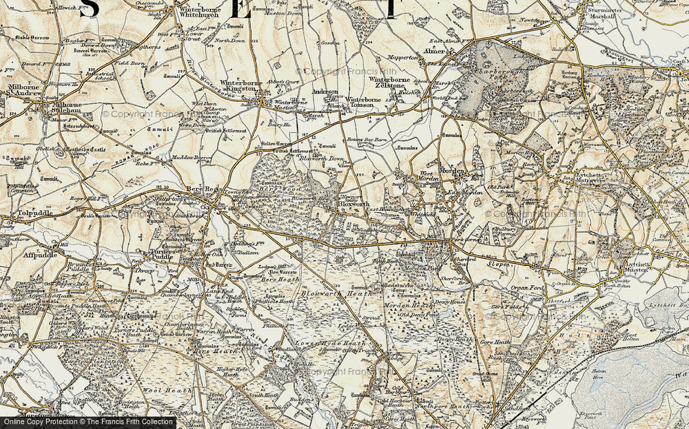 Old Map of Woodlake, 1897-1909 in 1897-1909
