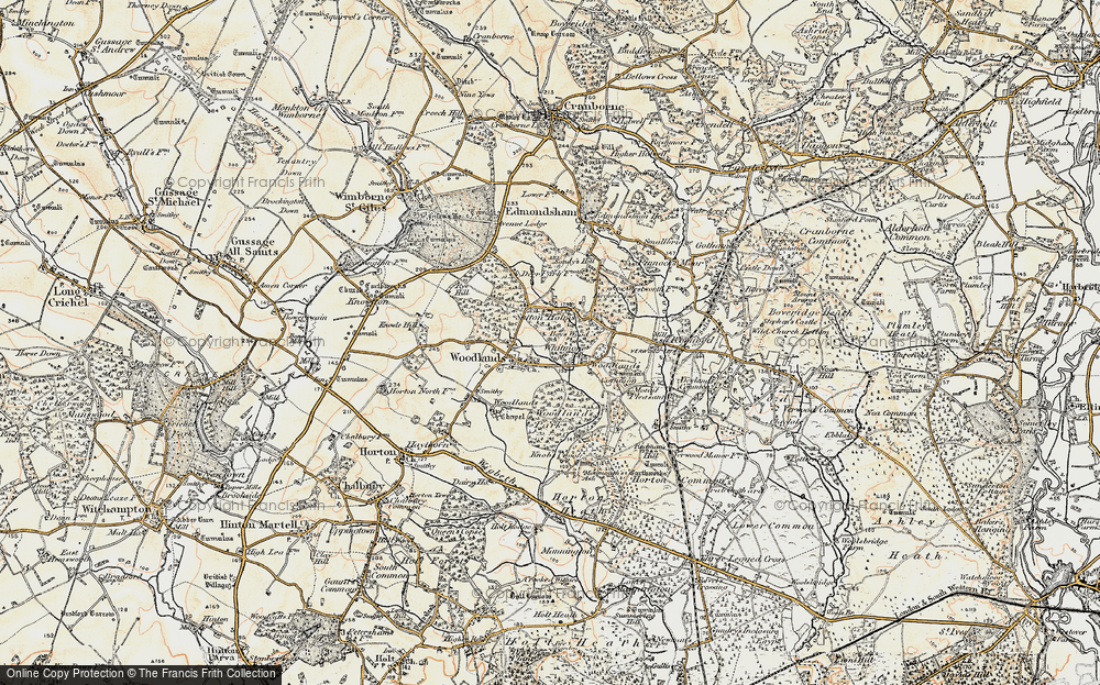 Old Map of Woodlands, 1897-1909 in 1897-1909