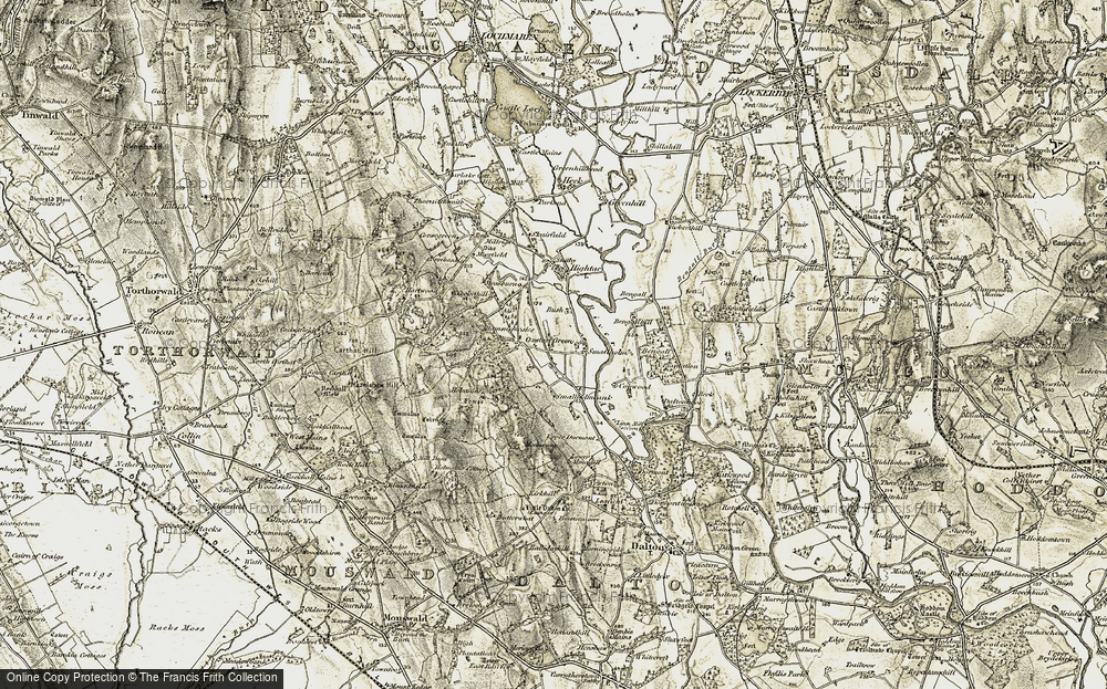 Old Map of Woodlands, 1901-1904 in 1901-1904