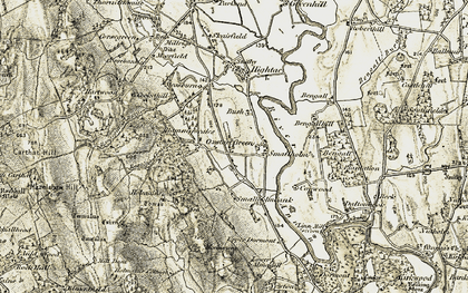 Old map of Woodlands in 1901-1904