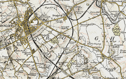 Old map of Woodlands in 1903-1904