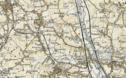 Old map of Woodlinkin in 1902