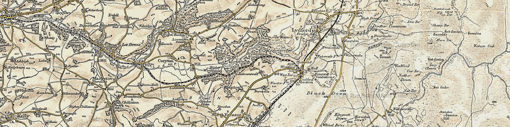 Old map of Burnville in 1899-1900