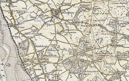 Old map of Woodmanton in 1899