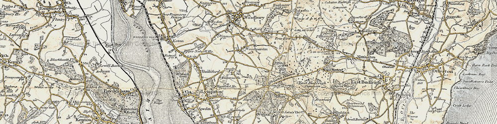 Old map of Woodmanton in 1899