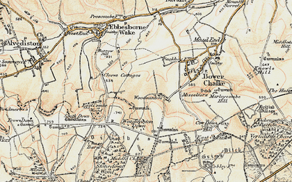 Old map of Woodminton in 1897-1909