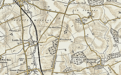 Old map of Boothby Great Wood in 1902-1903