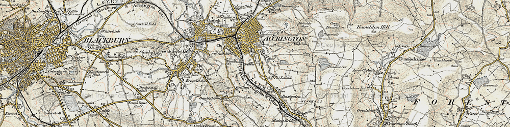 Old map of Woodnook in 1903