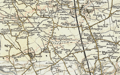 Old map of Woodplumpton Brook in 1903-1904