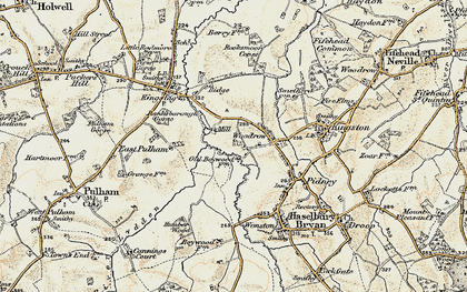 Old map of Woodrow in 1897-1909