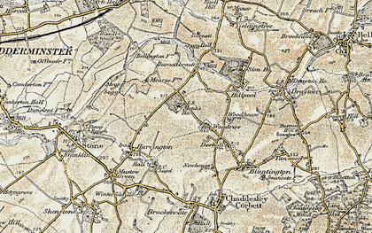 Old map of Woodrow in 1901-1902