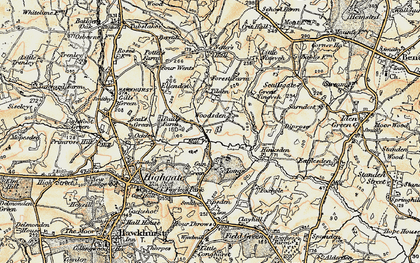 Old map of Woodsden in 1898