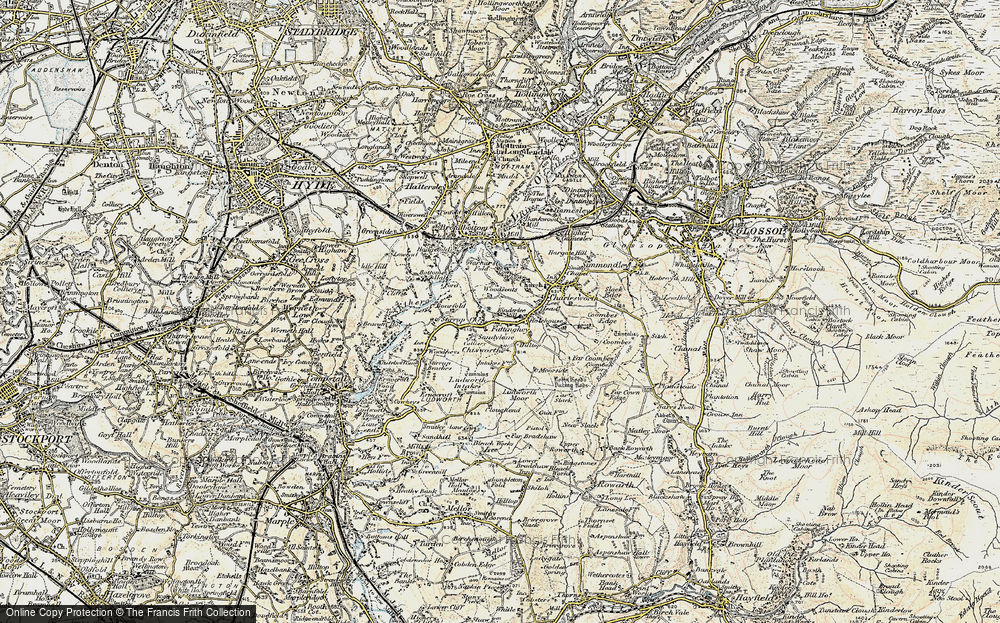 Old Map of Woodseats, 1903 in 1903