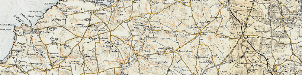 Old map of Rickeston in 0-1912