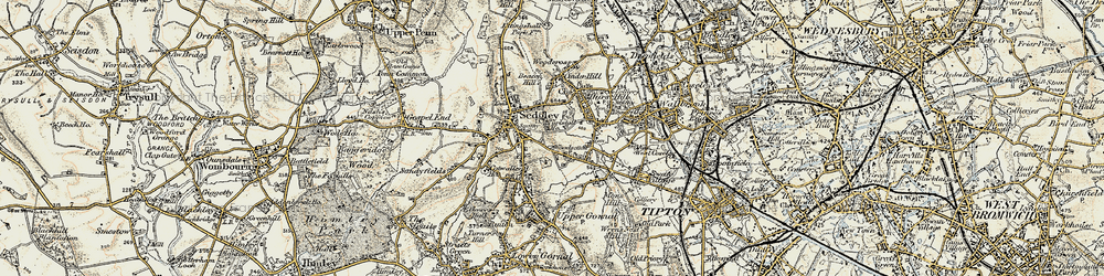 Old map of Woodsetton in 1902