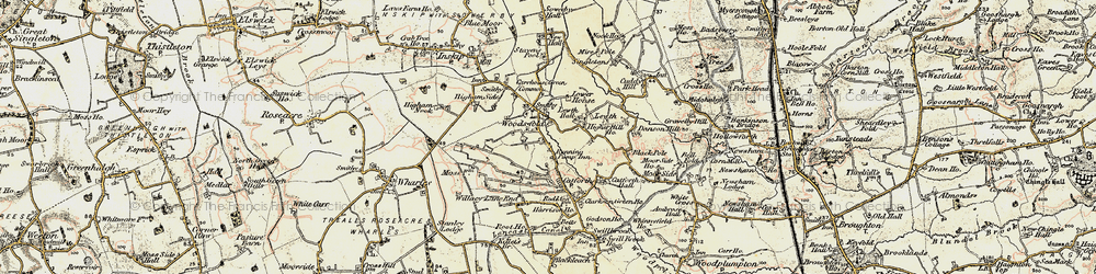 Old map of Woodsfold in 1903-1904
