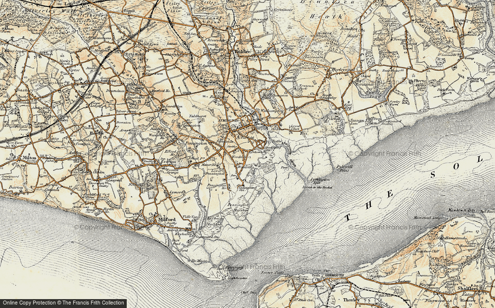 Old Map of Woodside, 1897-1909 in 1897-1909