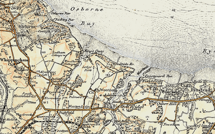 Old map of Woodside in 1899