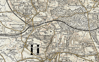 Old map of Yeld, The in 1902-1903