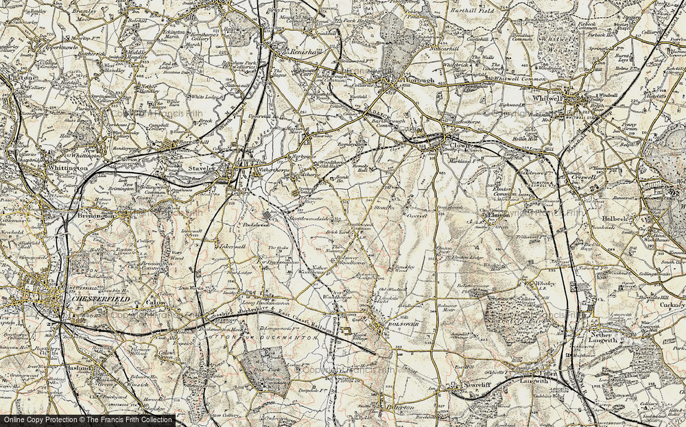 Old Map of Woodside, 1902-1903 in 1902-1903