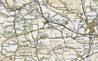 Old map of Woodside in 1903-1904