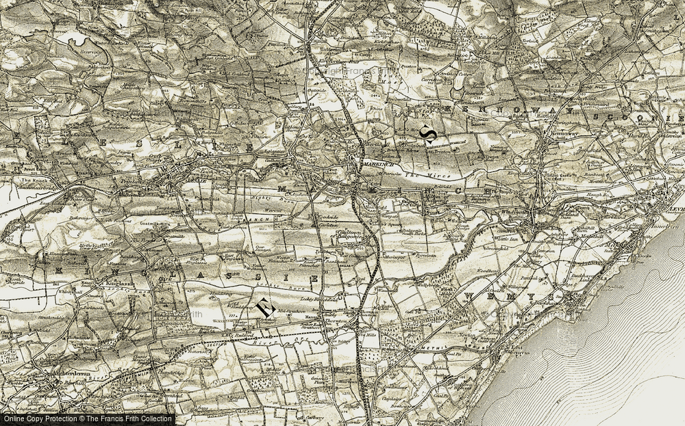 Old Map of Woodside, 1903-1908 in 1903-1908