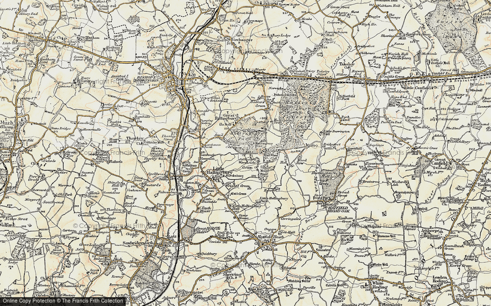 Old Map of Woodside Green, 1898-1899 in 1898-1899