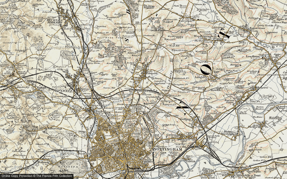 Old Map of Woodthorpe, 1902-1903 in 1902-1903