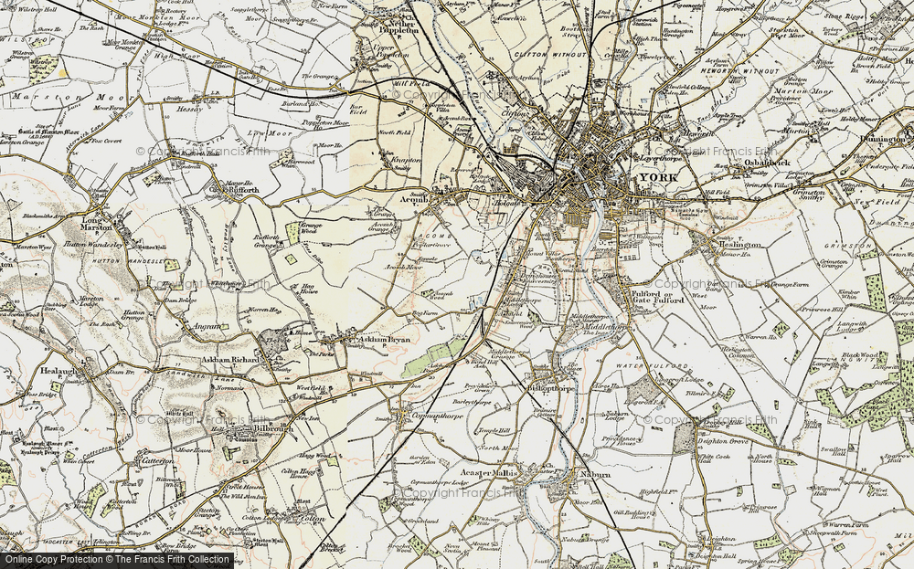 Old Map of Historic Map covering Askham Bogs in 1903