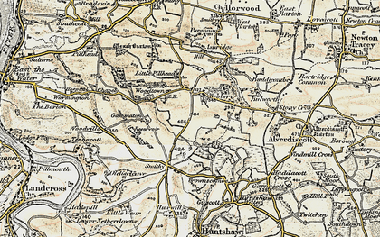 Old map of Ashridge in 1900