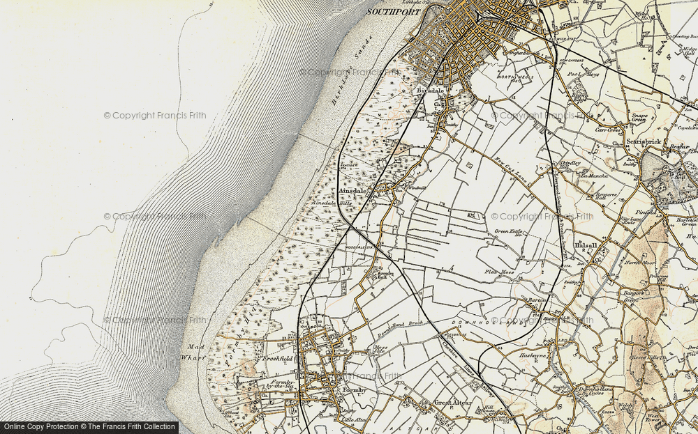 Old Map of Woodvale, 1902-1903 in 1902-1903