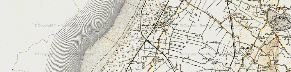 Old map of Woodvale in 1902-1903
