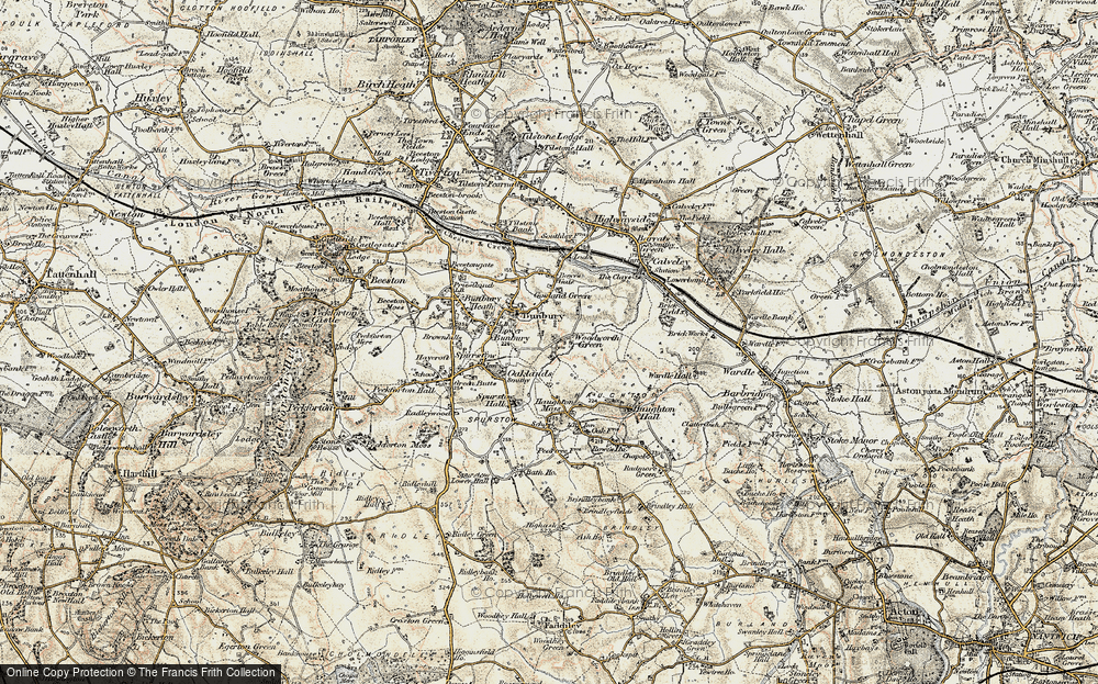 Old Map of Historic Map covering Bowe's Gate in 1902-1903