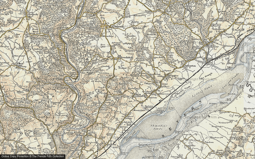 Old Map of Woolaston Slade, 1899-1900 in 1899-1900