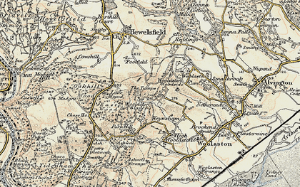 Old map of Woolaston Slade in 1899-1900