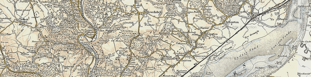 Old map of Woolaston Woodside in 1899-1900