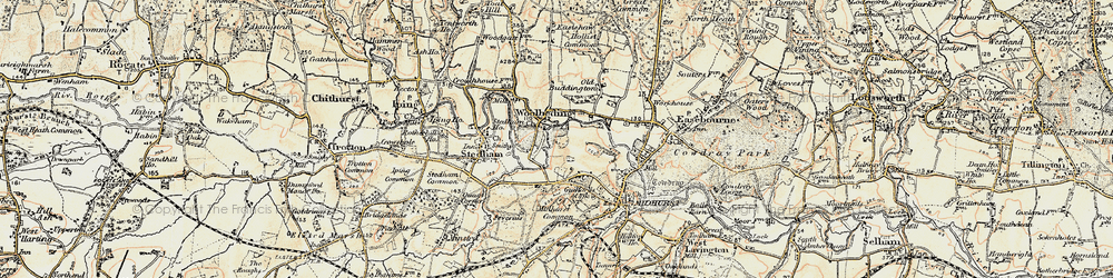 Old map of Woolbeding in 1897-1900