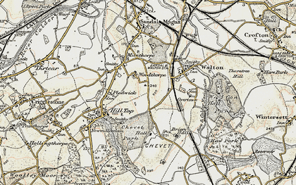 Old map of Woolgreaves in 1903