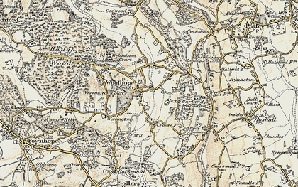 Old map of Busland Wood in 1899-1901