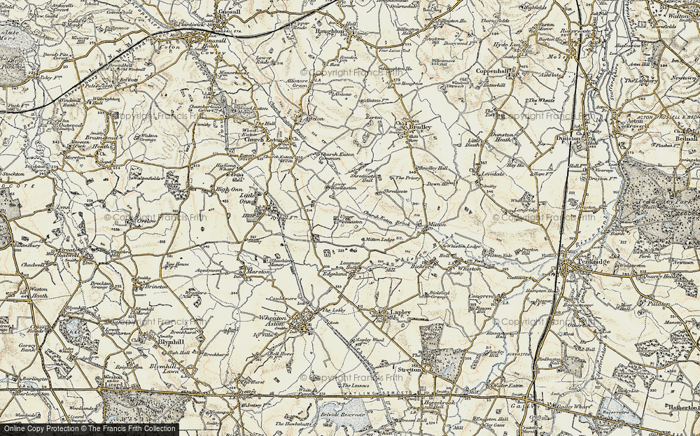 Old Map of Woollaston, 1902 in 1902