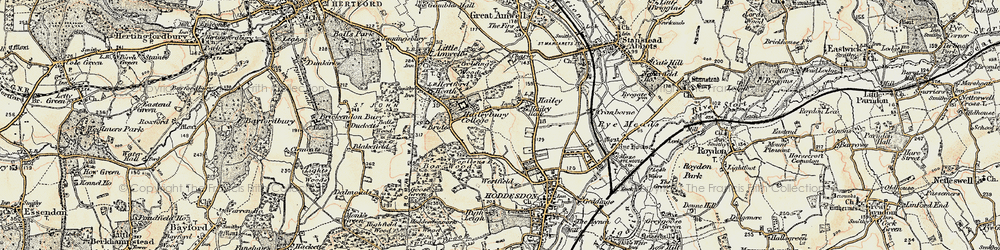 Old map of Woollensbrook in 1898