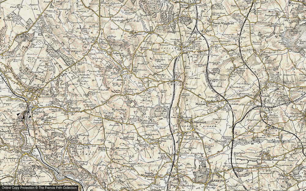 Old Map of Woolley, 1902-1903 in 1902-1903