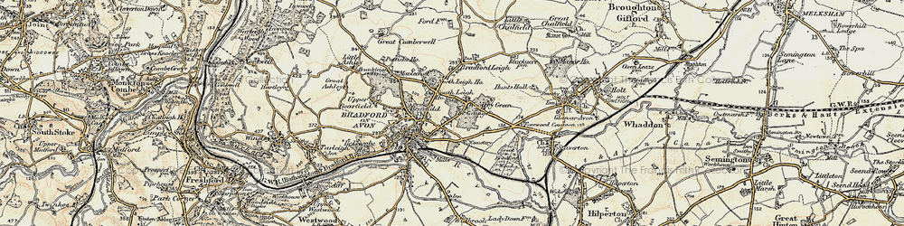 Old map of Woolley Green in 1898-1899