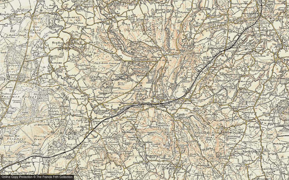 Old Map of Woolmer Hill, 1897-1900 in 1897-1900