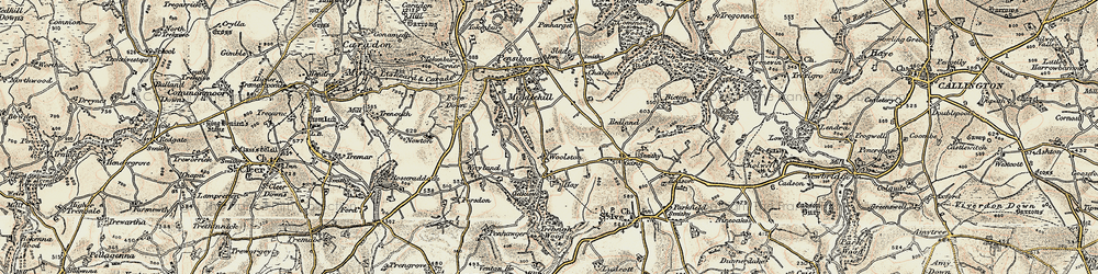 Old map of Woolston in 1900
